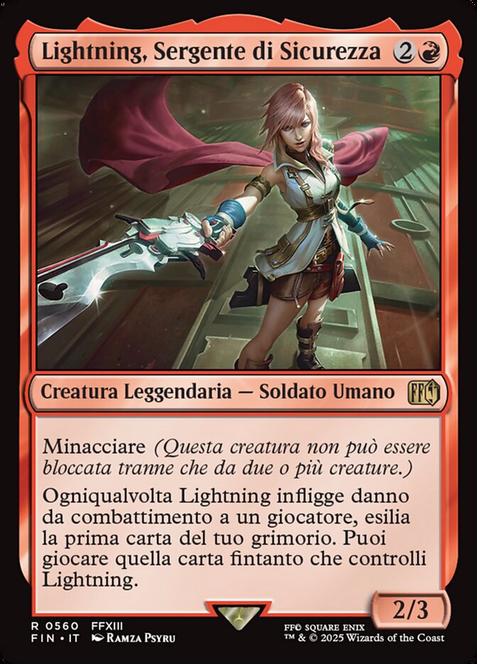 Lightning, Sergente di Sicurezza