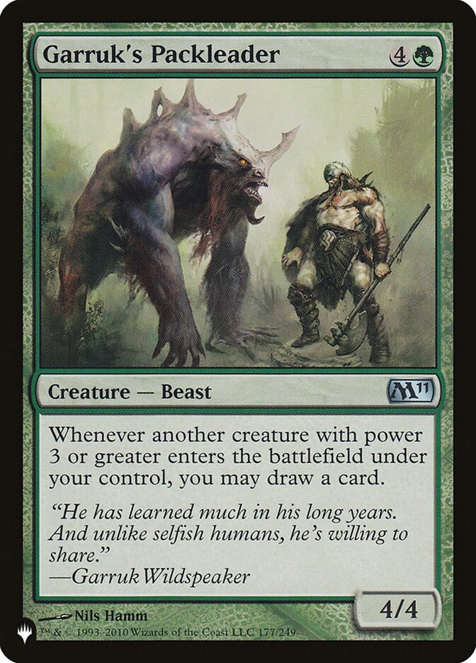 Garruk's Packleader (The List #M11-177)