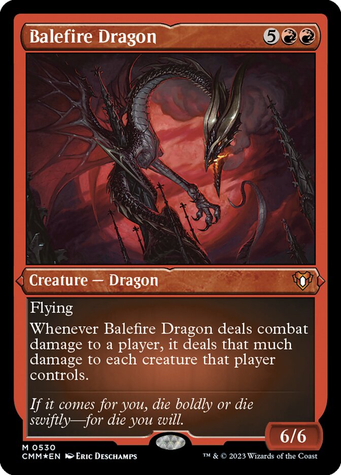 Balefire Dragon · Commander Masters (CMM) #530 · Scryfall Magic 