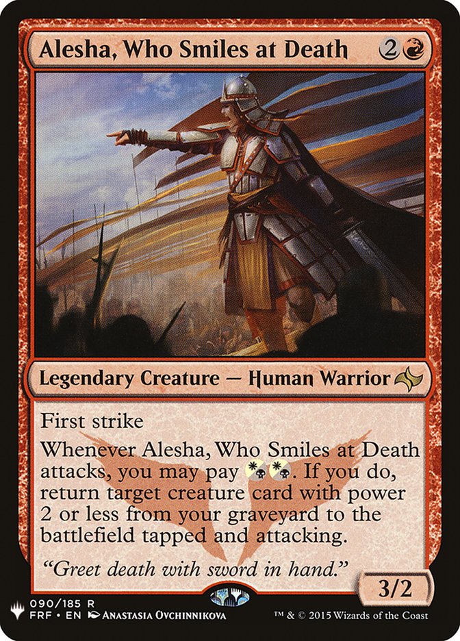 Alesha, Who Smiles at Death (The List #FRF-90)
