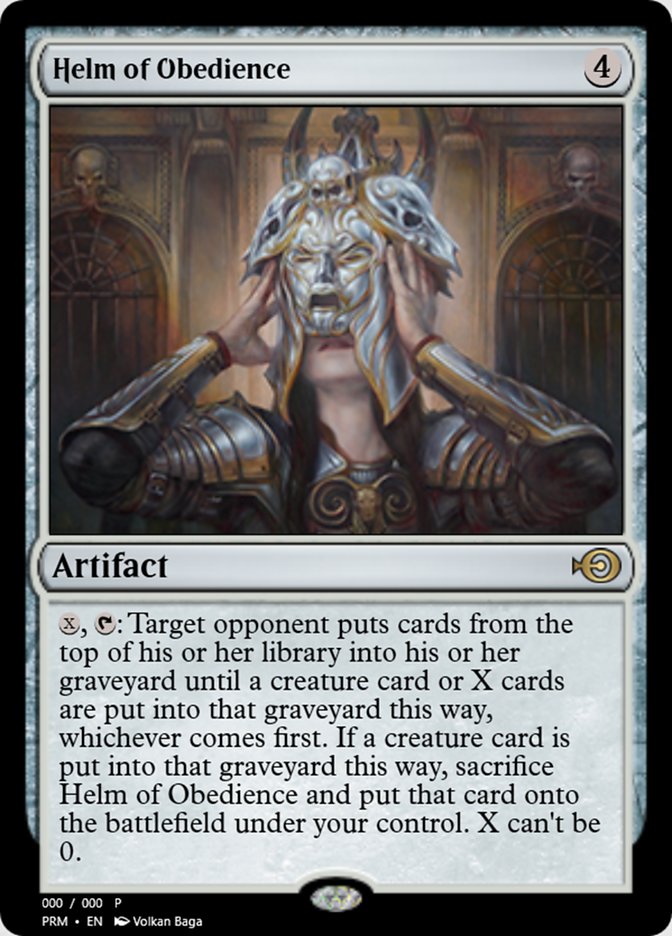 高価値セリー MTG Helm of Obedience アライアンス 英語 サインド 