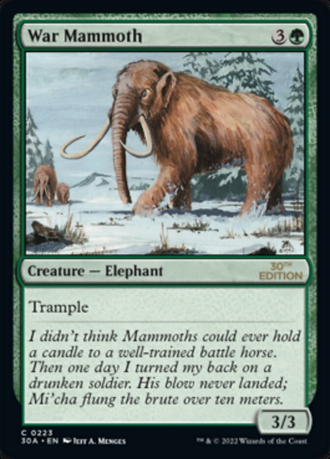 War Mammoth (30th Anniversary Edition #223)