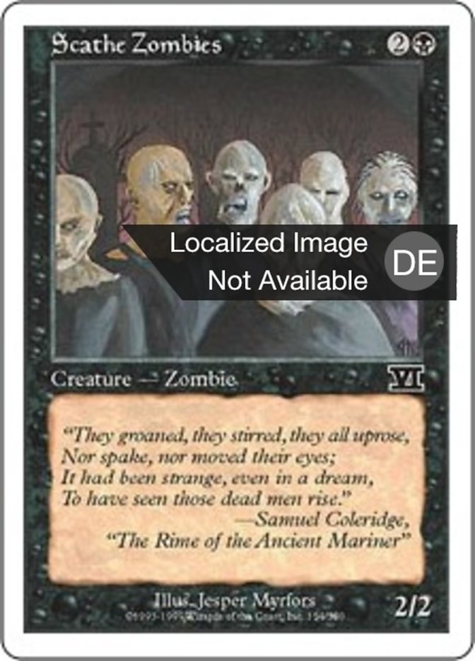 Scathe Zombies (Classic Sixth Edition #154)