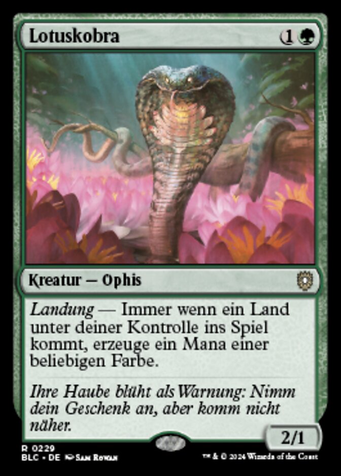 Lotus Cobra (Bloomburrow Commander #229)