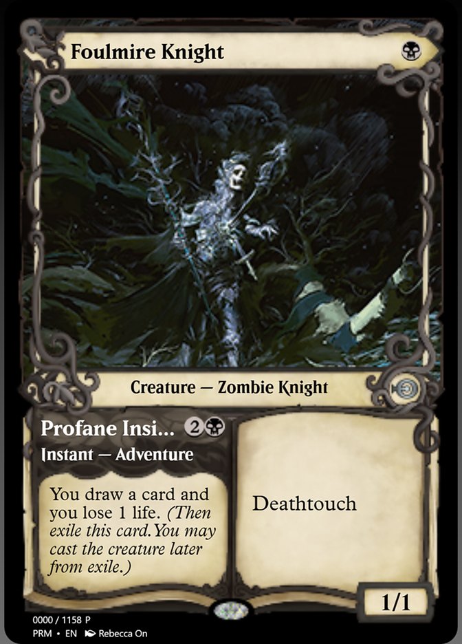 Foulmire Knight // Profane Insight (Magic Online Promos #78806)