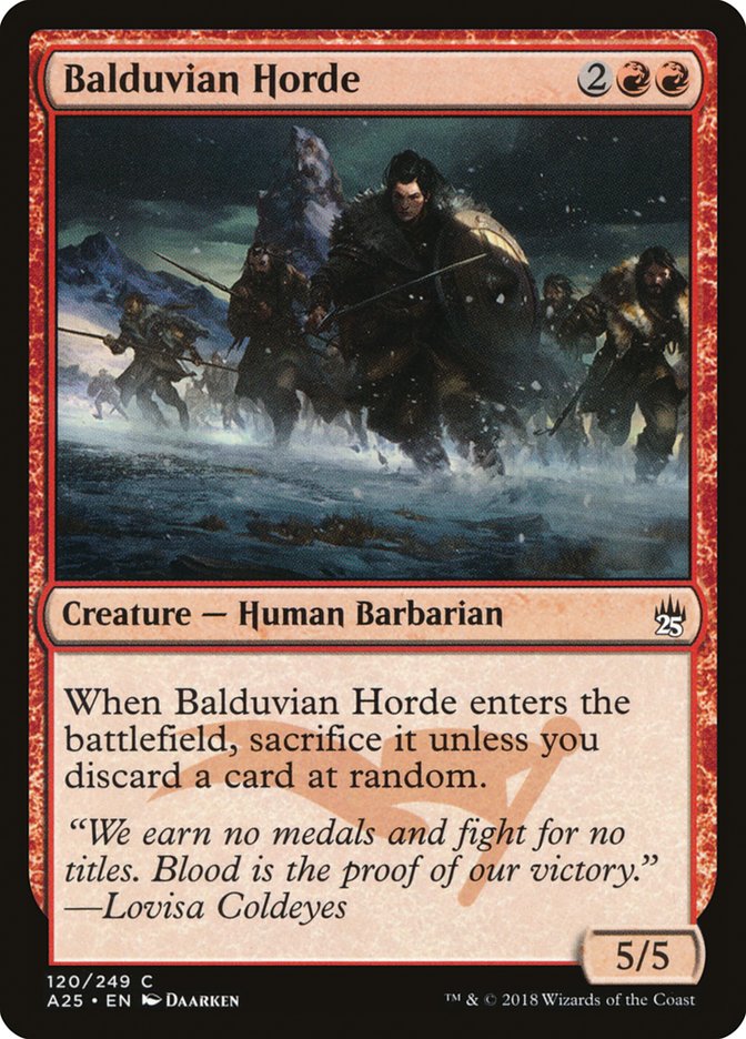 Balduvian Horde (Masters 25 #120)