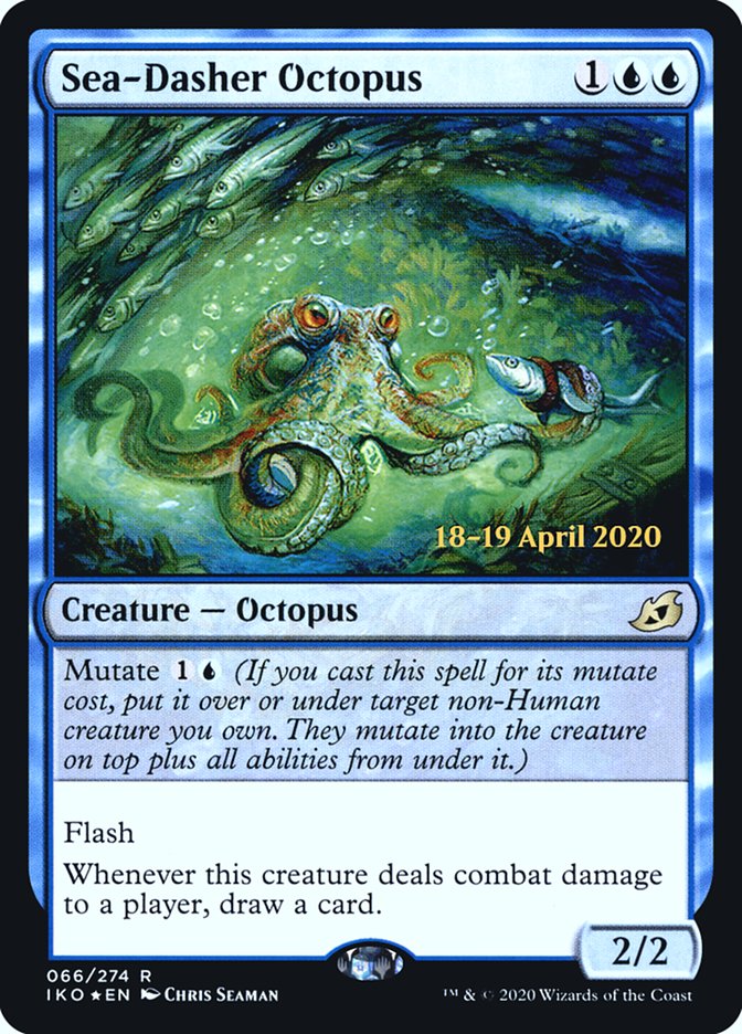 Sea-Dasher Octopus (Ikoria: Lair of Behemoths Promos #66s)