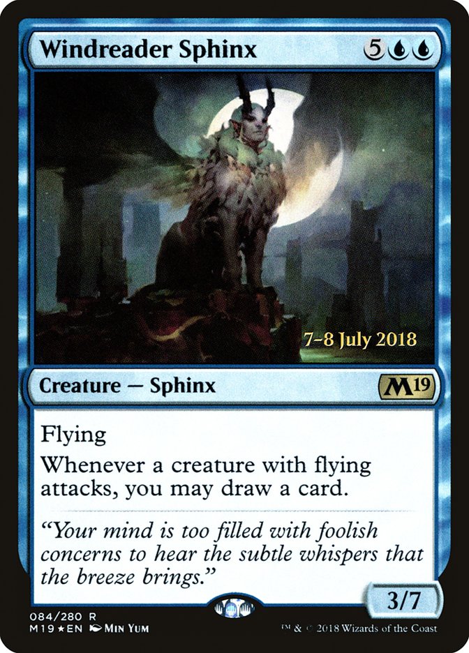 Windreader Sphinx (Core Set 2019 Promos #84s)