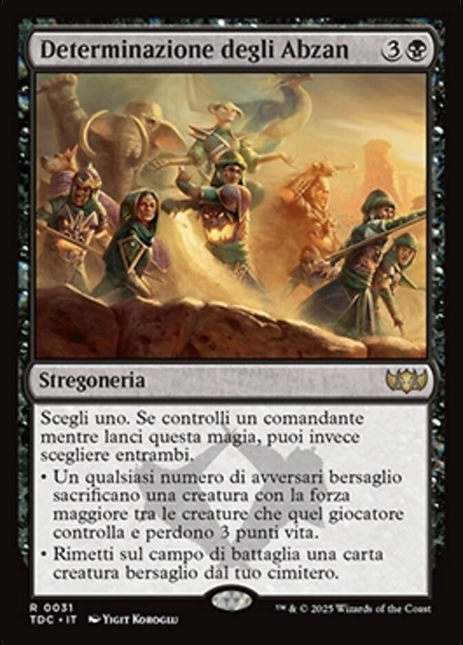 Determinazione degli Abzan