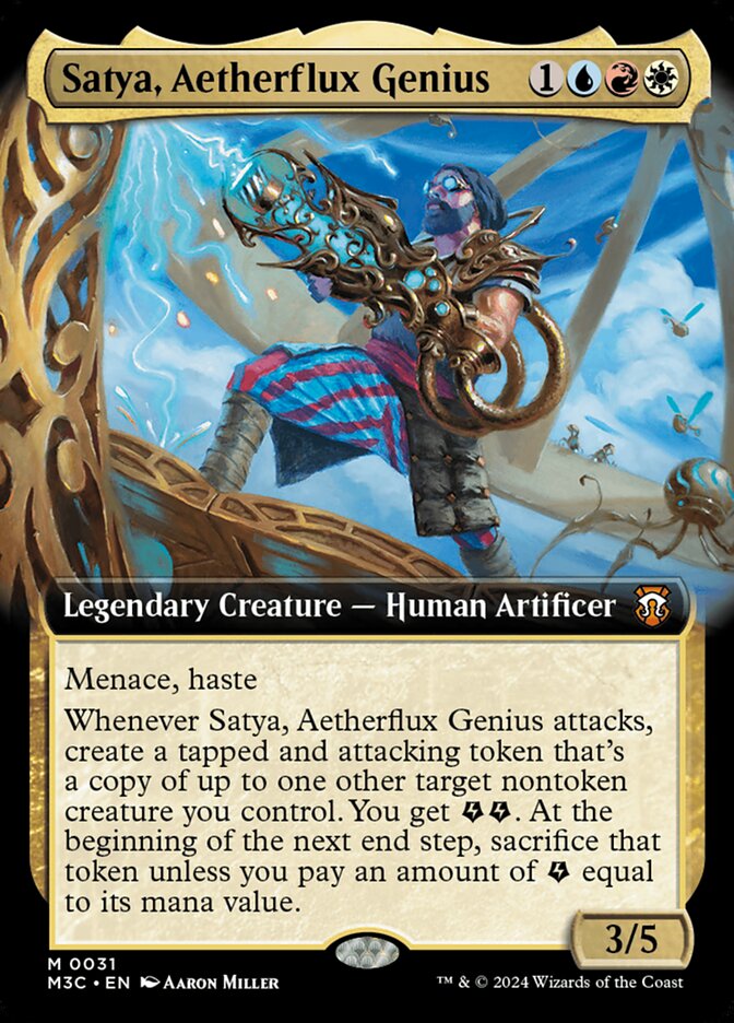 Satya, Aetherflux Genius (Modern Horizons 3 Commander #31)
