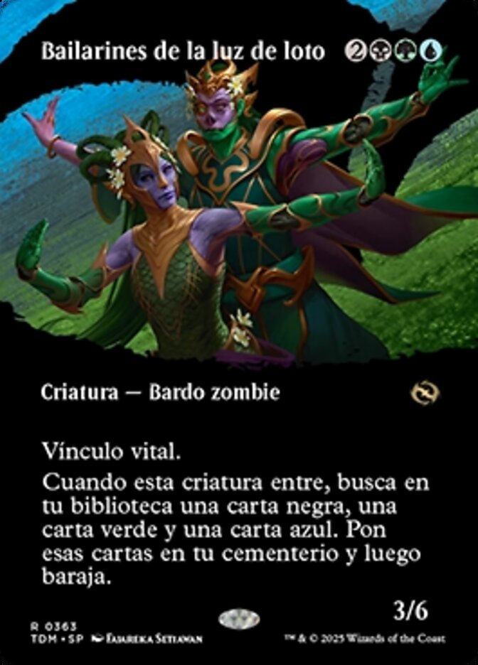 Bailarines de la luz de loto