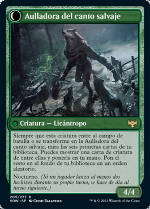 Aulladora del canto salvaje