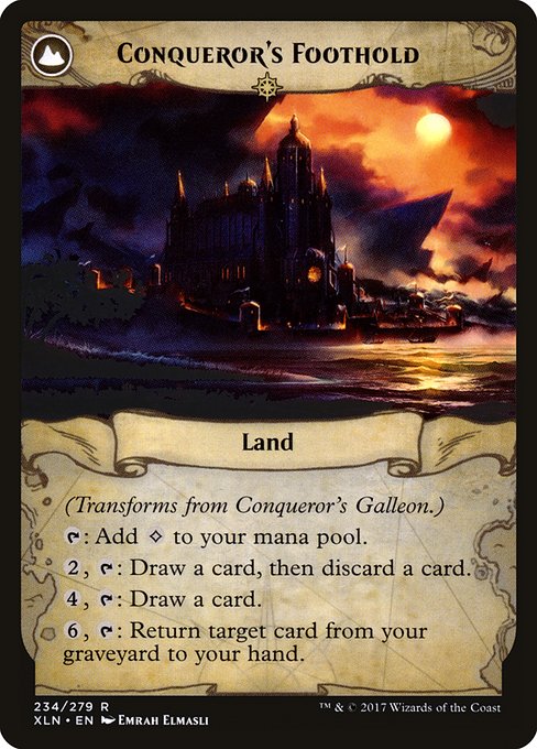 Conqueror's Galleon // Conqueror's Foothold (Ixalan #234)