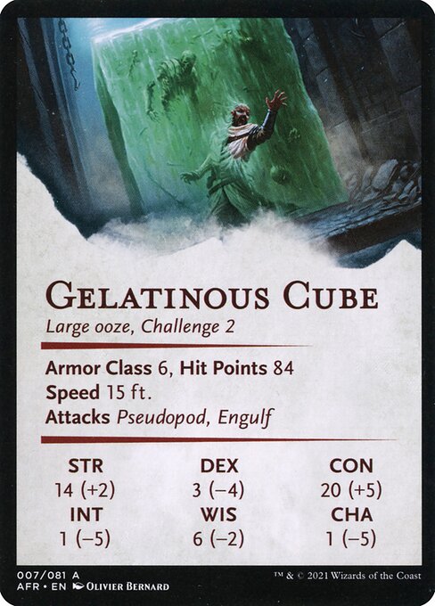 Gelatinous Cube // Gelatinous Cube (Adventures in the Forgotten Realms Art Series #7)