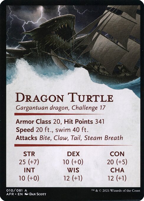 Dragon Turtle // Dragon Turtle (Adventures in the Forgotten Realms Art Series #10)