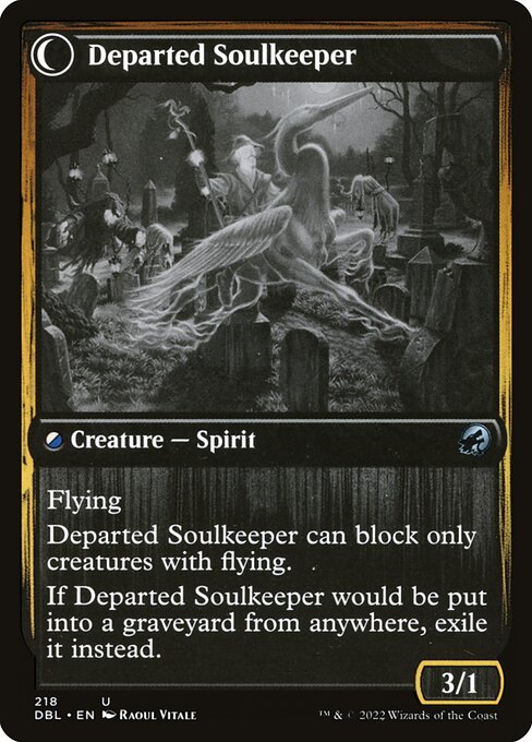 Devoted Grafkeeper // Departed Soulkeeper (Innistrad: Double Feature #218)
