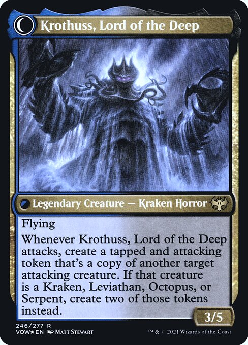 Runo Stromkirk // Krothuss, Lord of the Deep (Innistrad: Crimson Vow Promos #246s)