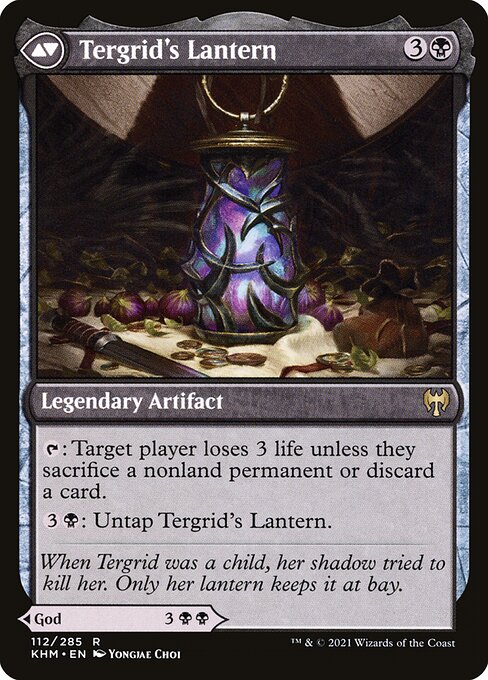 Tergrid, God of Fright // Tergrid's Lantern back (khm) 112
