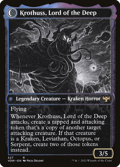 Runo Stromkirk // Krothuss, Lord of the Deep back (vow) 327
