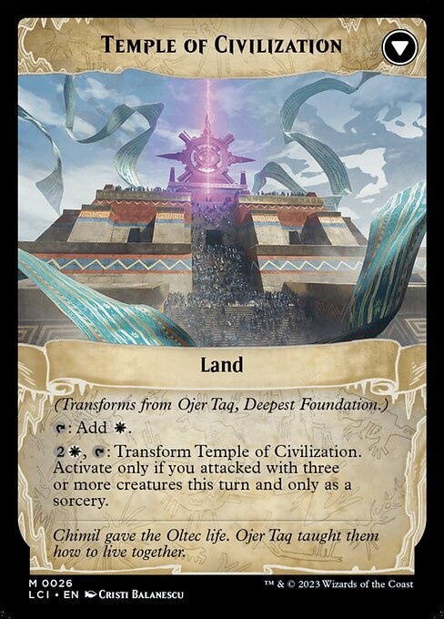 Ojer Taq, Deepest Foundation // Temple of Civilization (The Lost Caverns of Ixalan #26)