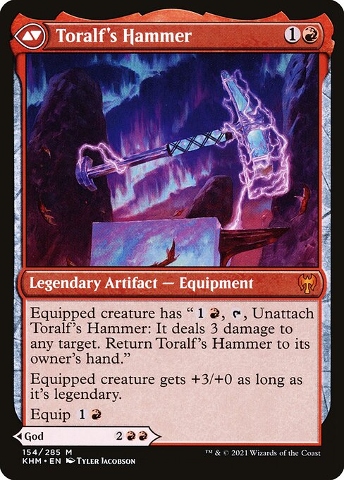 Toralf, God of Fury // Toralf's Hammer back (khm) 154