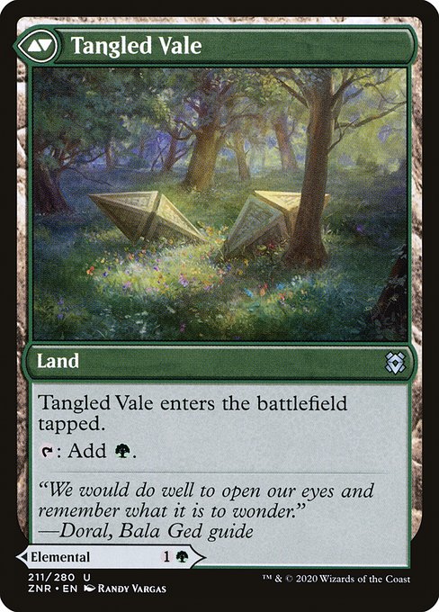 Tangled Florahedron // Tangled Vale (Zendikar Rising #211)