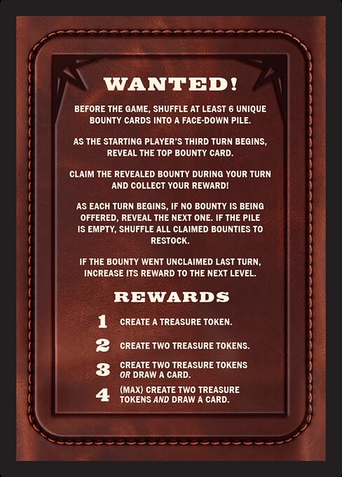 Bounty: Squeakers the Sly // Wanted! (Outlaws of Thunder Junction Commander Tokens #40)