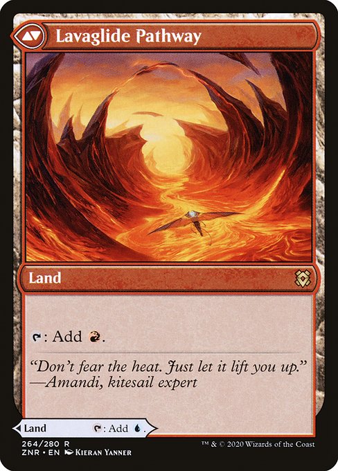 Riverglide Pathway // Lavaglide Pathway (Zendikar Rising #264)