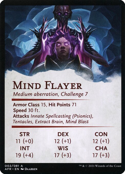Mind Flayer // Mind Flayer (Adventures in the Forgotten Realms Art Series #2)