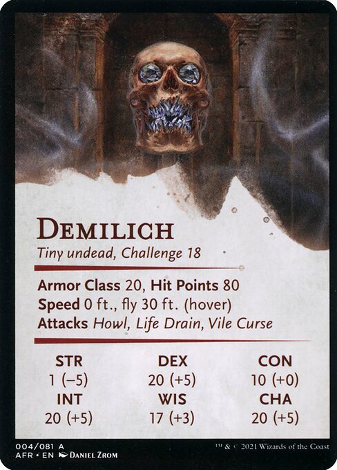 Demilich // Demilich (Adventures in the Forgotten Realms Art Series #4)