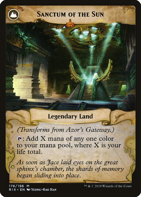 Azor's Gateway // Sanctum of the Sun (Rivals of Ixalan #176)