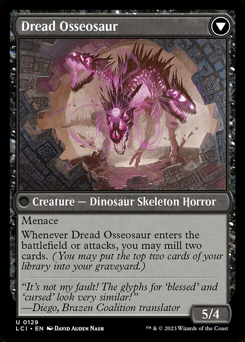 Visage of Dread // Dread Osseosaur (lci) 129