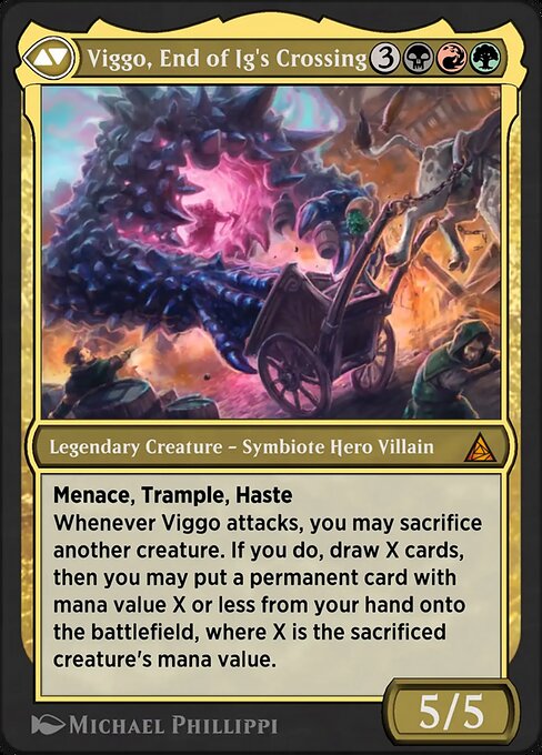 Eddie Brock // Venom, Lethal Protector magic the gathering card art