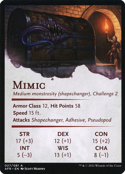 Mimic // Mimic (Adventures in the Forgotten Realms Art Series #27)