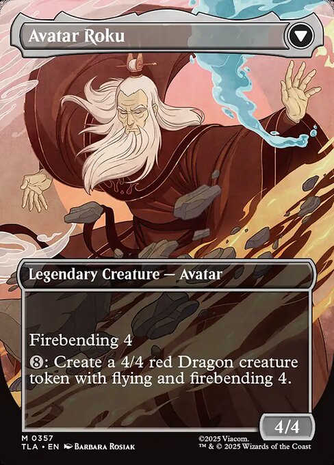 The Legend of Roku // Avatar Roku magic the gathering card art