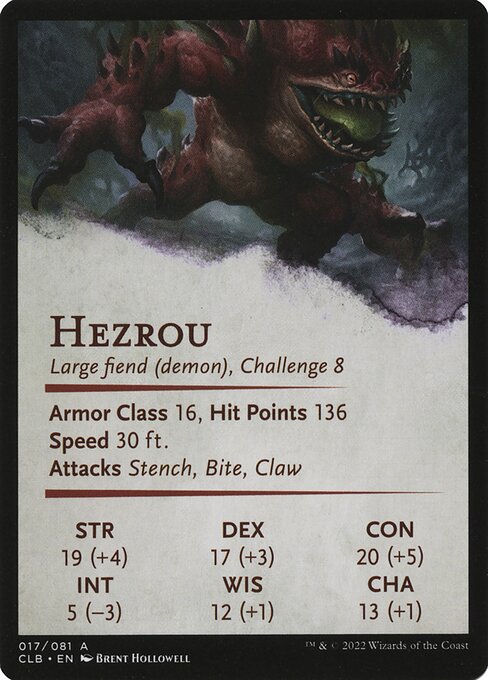 Hezrou // Hezrou (Battle for Baldur's Gate Art Series #17)
