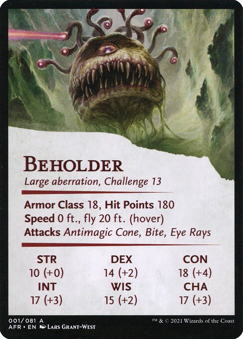 Baleful Beholder // Beholder (Adventures in the Forgotten Realms Art Series #1)