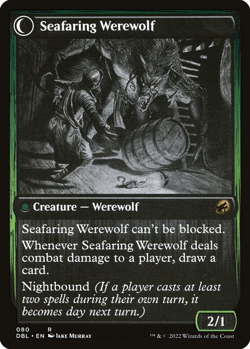 Suspicious Stowaway // Seafaring Werewolf (dbl) 80