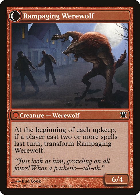 Tormented Pariah // Rampaging Werewolf (Innistrad #165)