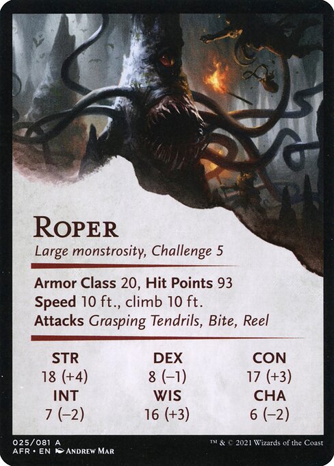 Lurking Roper // Roper (Adventures in the Forgotten Realms Art Series #25)