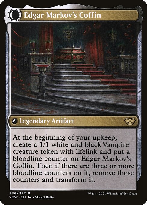 Edgar, Charmed Groom // Edgar Markov's Coffin (Innistrad: Crimson Vow #236)