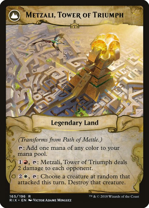 Path of Mettle // Metzali, Tower of Triumph (Rivals of Ixalan #165)