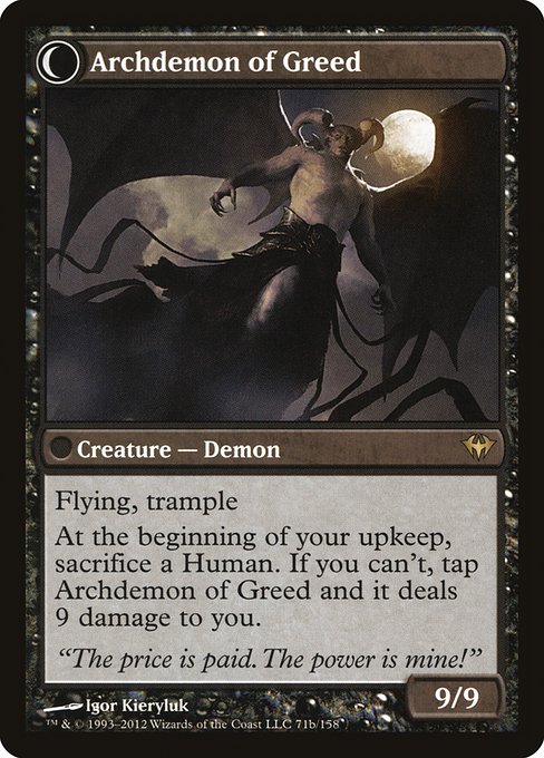 Ravenous Demon // Archdemon of Greed (dka) 71