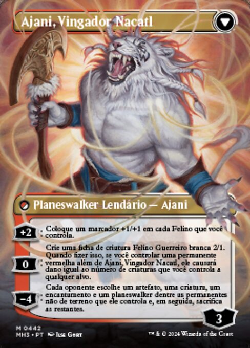 Ajani, Nacatl Pariah // Ajani, Nacatl Avenger (Modern Horizons 3 #442)