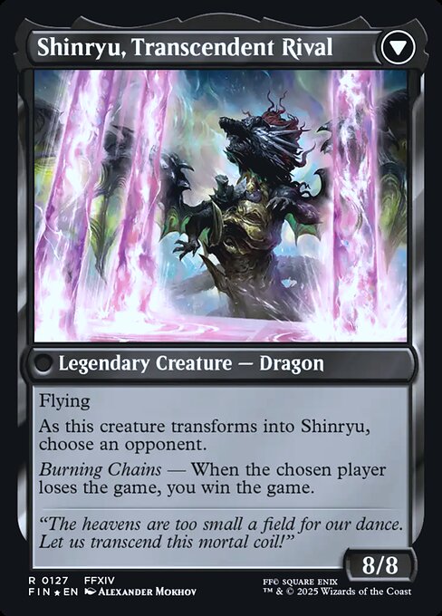 Zenos yae Galvus // Shinryu, Transcendent Rival