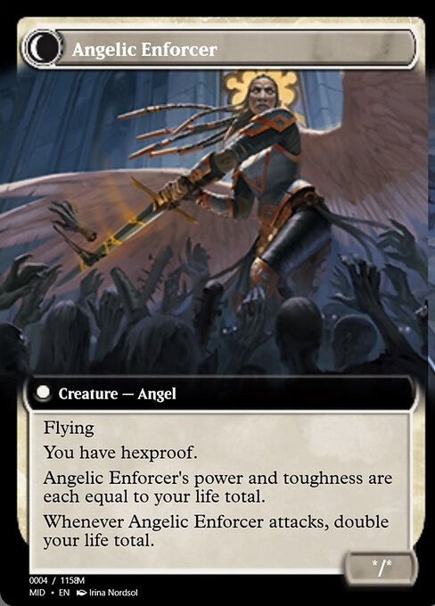 Enduring Angel // Angelic Enforcer (Magic Online Promos #93888)