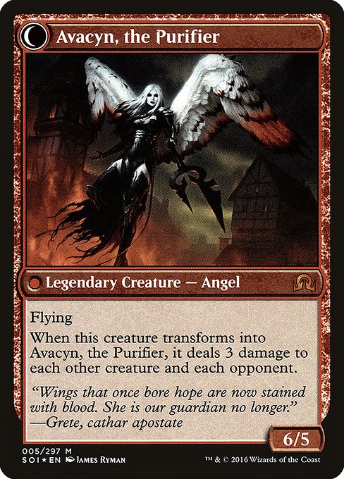 Archangel Avacyn // Avacyn, the Purifier (Shadows over Innistrad Promos #5s)