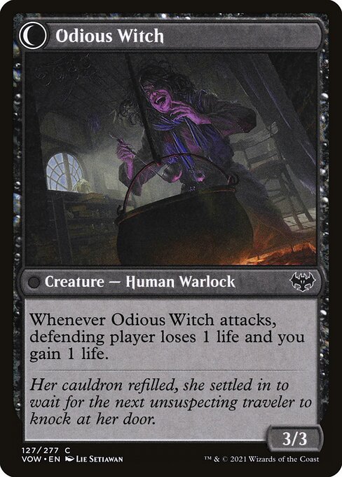 Ragged Recluse // Odious Witch (Innistrad: Crimson Vow #127)