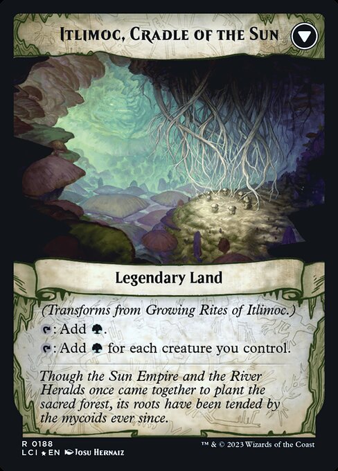 Growing Rites of Itlimoc // Itlimoc, Cradle of the Sun (The Lost Caverns of Ixalan Promos #188s)