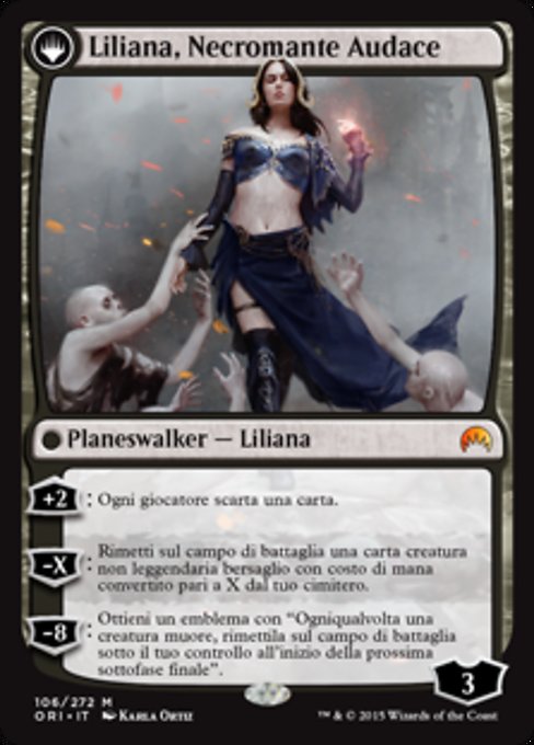 Liliana, Heretical Healer // Liliana, Defiant Necromancer (Magic Origins #106)